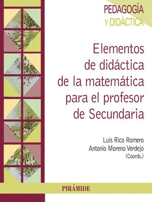 cover image of Elementos de didáctica de la matemática para el profesor de Secundaria